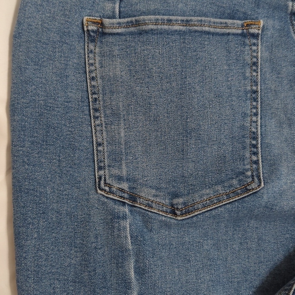 Abercrombie & Fitch The Super Skinny Ankle High Rise Jeans, Color Blue Size 34 - Picture 12 of 15